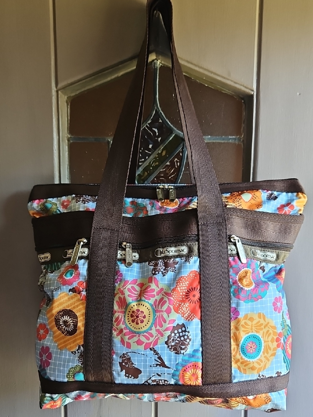 Lesportsac Floral Nylon Tote For the Beach /Diaper Bag